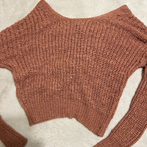 Peach Pink Cardigan Sweater, Size Small - Picture 2 of 6